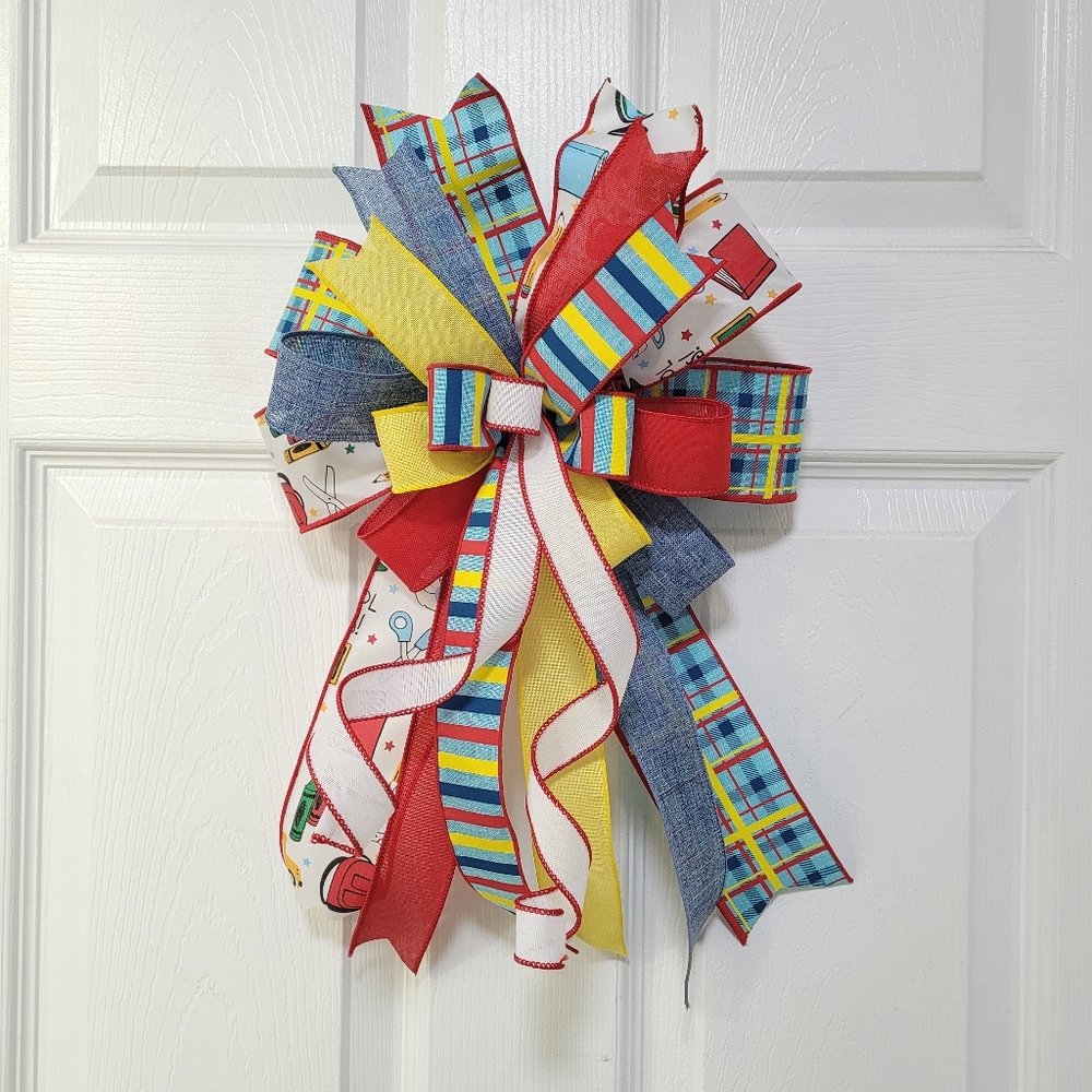 Back to School Teacher Bow, Classroom Bow, Classroom decor, First day of school